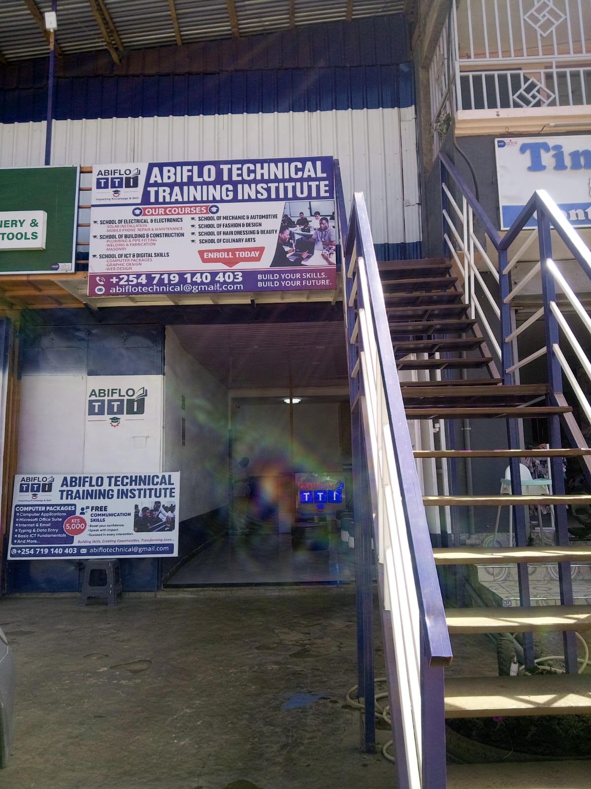 Premises and access stairway