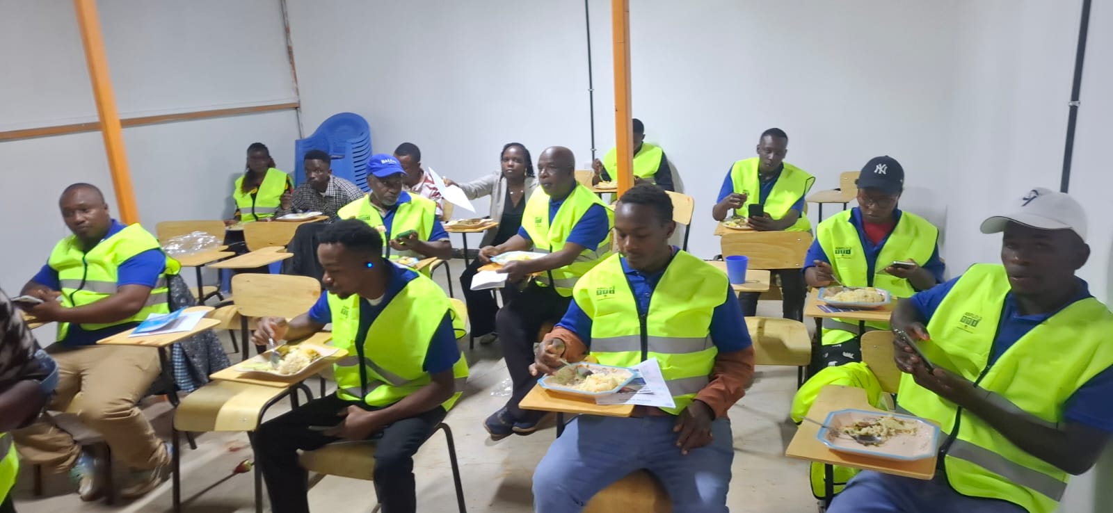 Trainees during a classroom-based learning session